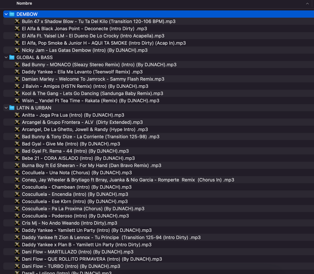 UPDATE MUSIC ENERO 2024 DJ NACH