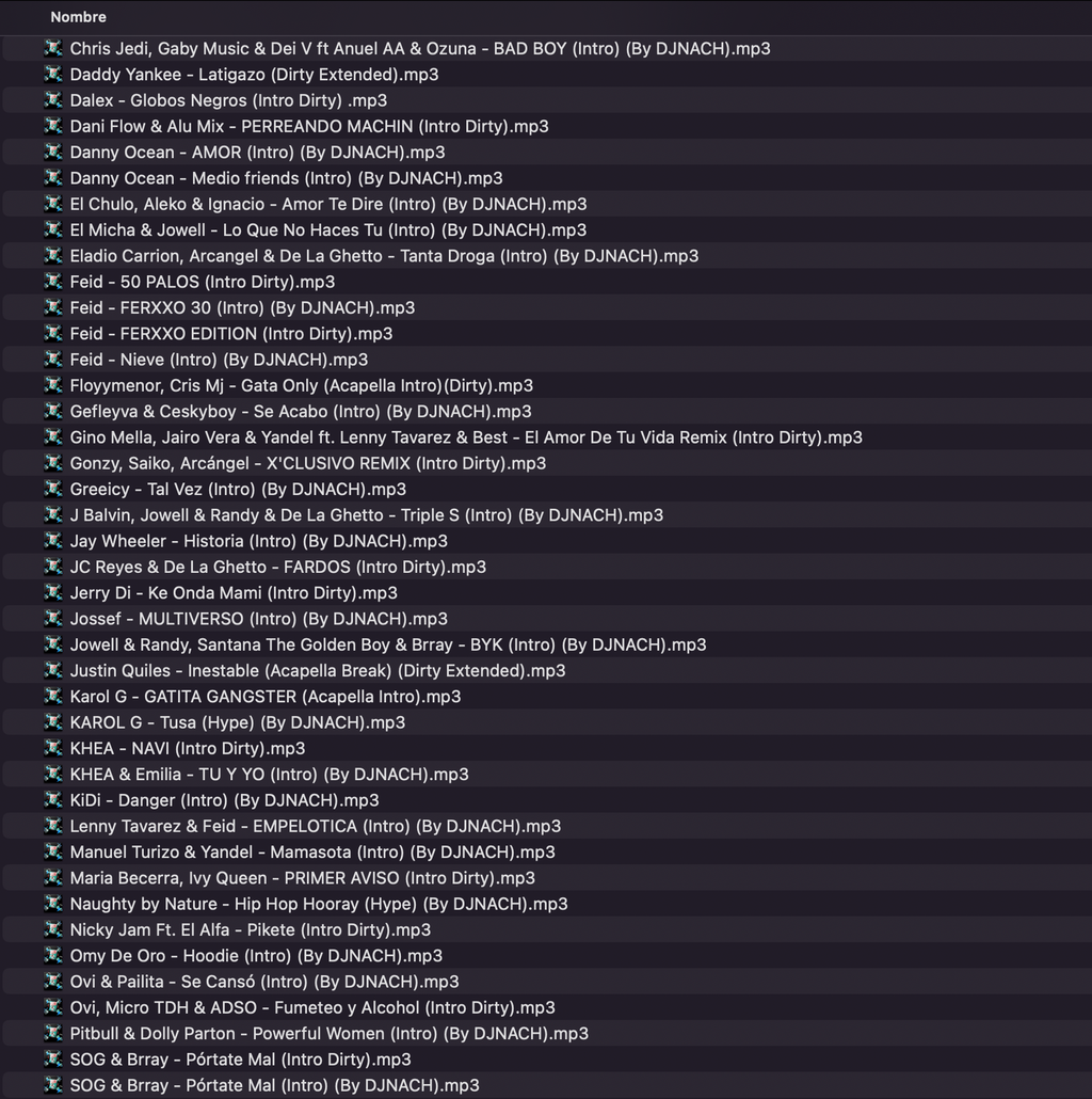 UPDATE MUSIC MARZO 2024 DJ NACH